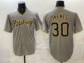 Pittsburgh Pirates #30 Paul Skenes Gray AmberGomez Limited Stitched Jersey