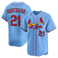 St. Louis Cardinals #21 Lars Nootbaar Light Blue AmberGomez Alternate Limited Jersey