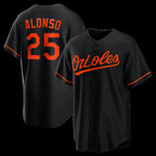 Baltimore Orioles #25 Pete Alonso Black AmberGomez Alternate Replica Jersey