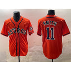 Houston Astros #11 Cam Smith Orange AmberGomez Cool Base Stitched Jersey