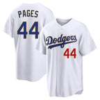 Los Angeles Dodgers #44 Andy Pages Player Gold White AmberGomez 2026 Collection Stadium Limited Stitched Jerseys