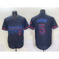 Toronto Blue Jays #5 Daulton Varsho Navy AmberGomez 2024 City Connect Limited Stitched Jersey