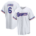Texas Rangers #6 Josh Jung White AmberGomez Replica Player Jersey