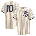 Chicago White Sox #10 Chase Meidroth Player Cream AmberGomez Field of Dreams Home Game Stitched Jerseys