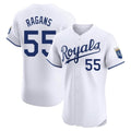 Kansas City Royals #55 Cole Ragans Player White AmberGomez Alt Limited Elite Home Stitched Jerseys