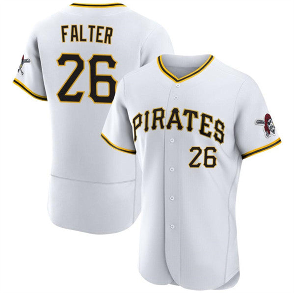 Pittsburgh Pirates #26 Bailey Falter White AmberGomez Flex Base Stitched Jersey