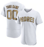 Custom San Diego Padres Active Player White AmberGomez 2022 All-Star Flex Base Stitched Jersey