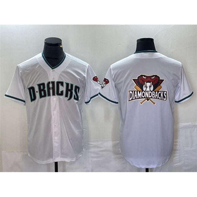 Arizona Diamondbacks White AmberGomez Team Big Logo Cool Base Stitched Jersey 2
