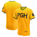 Pittsburgh Pirates Gold AmberGomez City Connect Elite Jersey