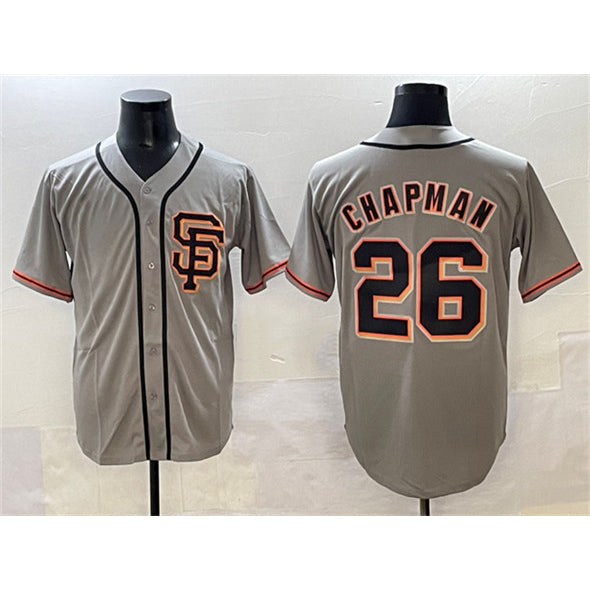 San Francisco Giants #26 Matt Chapman Gray AmberGomez Cool Base Stitched Jersey