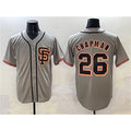 San Francisco Giants #26 Matt Chapman Gray AmberGomez Cool Base Stitched Jersey