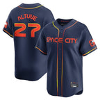 Houston Astros #27 Jose Altuve Player Navy AmberGomez City Connect Limited Home Stitched Jerseys