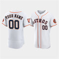 Custom Houston Astros Active Player White AmberGomez 60th Anniversary Flex Base Stitched Jersey