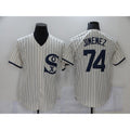 Chicago White Sox #74 Eloy Jimenez 2021 Cream AmberGomez Field of Dreams Name Cool Base Stitched Jersey
