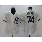 Chicago White Sox #74 Eloy Jimenez 2021 Cream AmberGomez Field of Dreams Name Cool Base Stitched Jersey