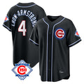 Chicago Cubs #4 Pete Crow-Armstrong Player Black AmberGomez Fashion Out 150th Anniversary Game Stitched Jerseys