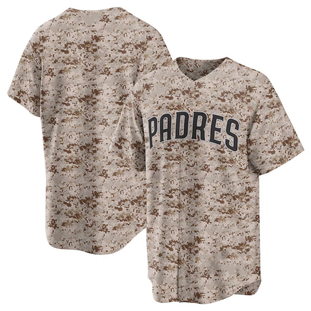 San Diego Padres Camo AmberGomez USMC Alternate Replica Team Jersey