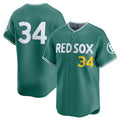 Boston Red Sox #34 David Ortiz Green AmberGomez 2025 City Connect Limited Stitched Jersey