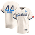 Los Angeles Dodgers #44 Andy Pages Player Cream AmberGomez City Connect Limited Home Stitched Jerseys