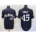 New York Yankees #45 Gerrit Cole Black AmberGomez 'Gothic Legacy Edition' Vapor Premier Limited Stitched Jersey