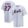 New York Mets #27 Mark Vientos White AmberGomez Home Replica Jersey