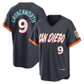 San Diego Padres #9 Jake Cronenworth Obsidian AmberGomez 2026 City Connect Stadium Jersey