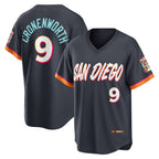 San Diego Padres #9 Jake Cronenworth Obsidian AmberGomez 2026 City Connect Stadium Jersey