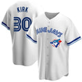 Toronto Blue Jays #30 Alejandro Kirk White AmberGomez Home Cooperstown Collection Player Jersey