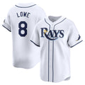 Tampa Bay Rays #8 Brandon Lowe White AmberGomez Home Limited Player Jersey
