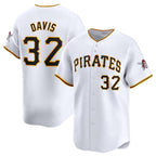 Pittsburgh Pirates #32 Henry Davis White AmberGomez Home Limited Stitched Jersey