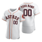 Custom Houston Astros White AmberGomez 2020 Stitched Flex Base Jersey