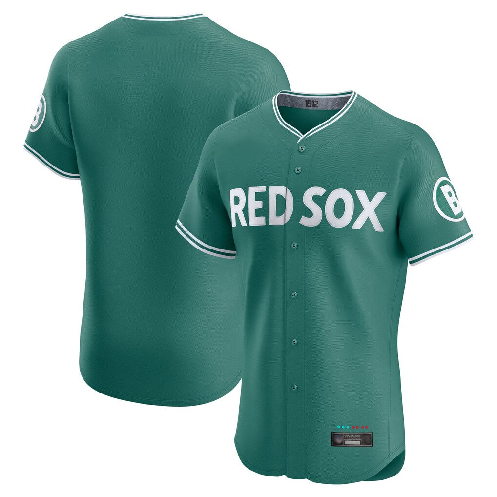 Boston Red Sox Blank Player Green AmberGomez City Connect Limited Elite Home Game Stitched Jerseys1