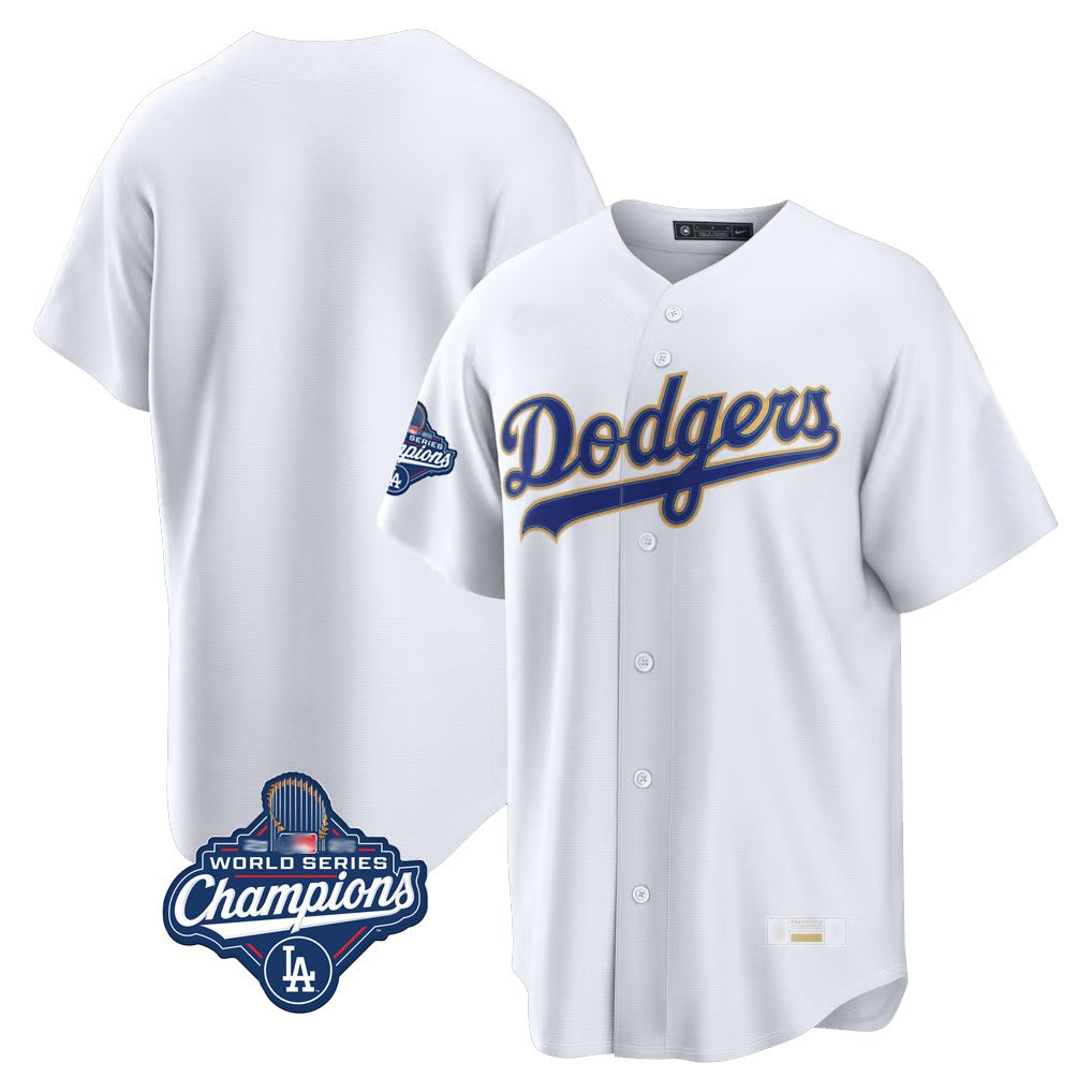 Los Angeles Dodgers Blank Player Gold White AmberGomez 2026 Collection Stadium Limited World Series Meet Stitched Jerseys