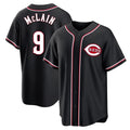 Cincinnati Reds #9 Matt McLain Player Black AmberGomez Fashion Out Home Game Stitched Jerseys