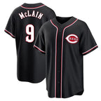 Cincinnati Reds #9 Matt McLain Player Black AmberGomez Fashion Out Home Game Stitched Jerseys