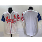 St. Louis Cardinals Blank White AmberGomez Independence Day Vapor Premier Limited Stitched Jersey