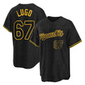 Kansas City Royals #67 Seth Lugo Player Black AmberGomez Snake Skin City Game Stitched Jerseys