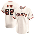San Francisco Giants #62 Logan Webb Cream AmberGomez Home Limited Player Jersey