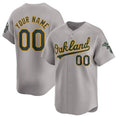 Custom Oakland Athletics Active Player Gray AmberGomez Away Limited Stitched Jersey