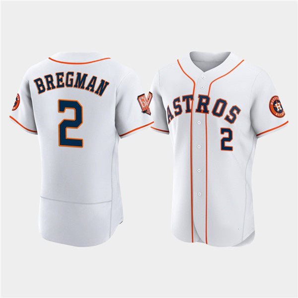 Houston Astros #2 Jose Altuve White AmberGomez 60th Anniversary Flex Base Stitched Jersey