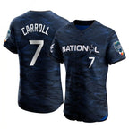 Arizona Diamondbacks #7 Corbin Carroll Player Royal AmberGomez Limited Elite National League Game All-Star Stitched Jerseys