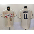 New York Yankees #11 Anthony Volpe Cream AmberGomez Limited Stitched Jerseys