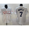 New York Yankees #7 Mickey Mantle White AmberGomez Bronx Graffiti Vapor Limited Stitched Jersey