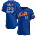 New York Mets #23 Javier Baez Royal AmberGomez Anthentic Jersey