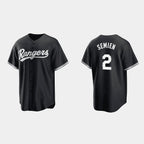 Texas Rangers #2 Marcus Semien Black AmberGomez Cool Base Stitched Jersey
