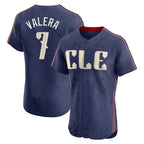 Cleveland Guardians #7 George Valera Player Navy AmberGomez City Connect Limited Elite Home Stitched Jerseys