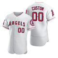 Custom Los Angeles Angels White AmberGomez 2020 Stitched Flex Base Jersey