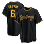 Pittsburgh Pirates #6 Konnor Griffin Black AmberGomez Alternate Replica Jersey