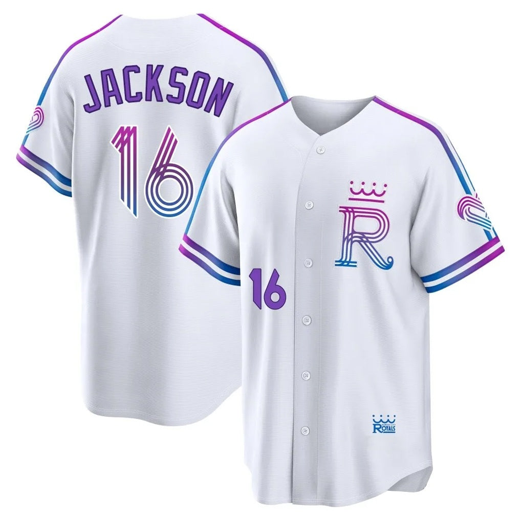 Kansas City Royals #16 Bo Jackson Player White AmberGomez 2026 City Connect Limited Home Stitched Jerseys