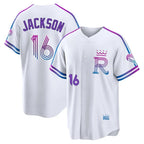 Kansas City Royals #16 Bo Jackson Player White AmberGomez 2026 City Connect Limited Home Stitched Jerseys